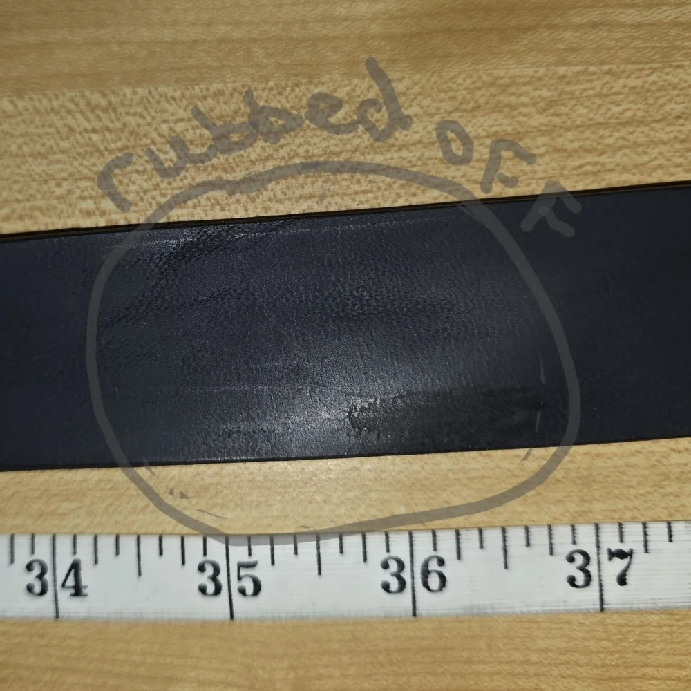 Timberland Leather Belt Blue Size 42 #BLT8